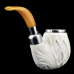  Пенковая курительная трубка Altinay Classic XXL silver spigot 17231 под фильтр 9 мм.