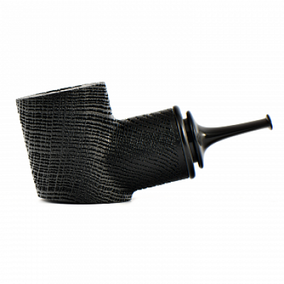  Трубка для табака Astra 215 Reverse Calabash Pocker Morta Black Blast без фильтра.