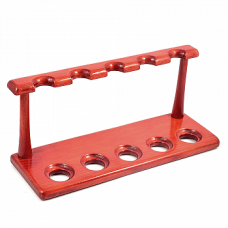 Деревянная подставка для трубок 105 1x5 для 5 трубок Red
